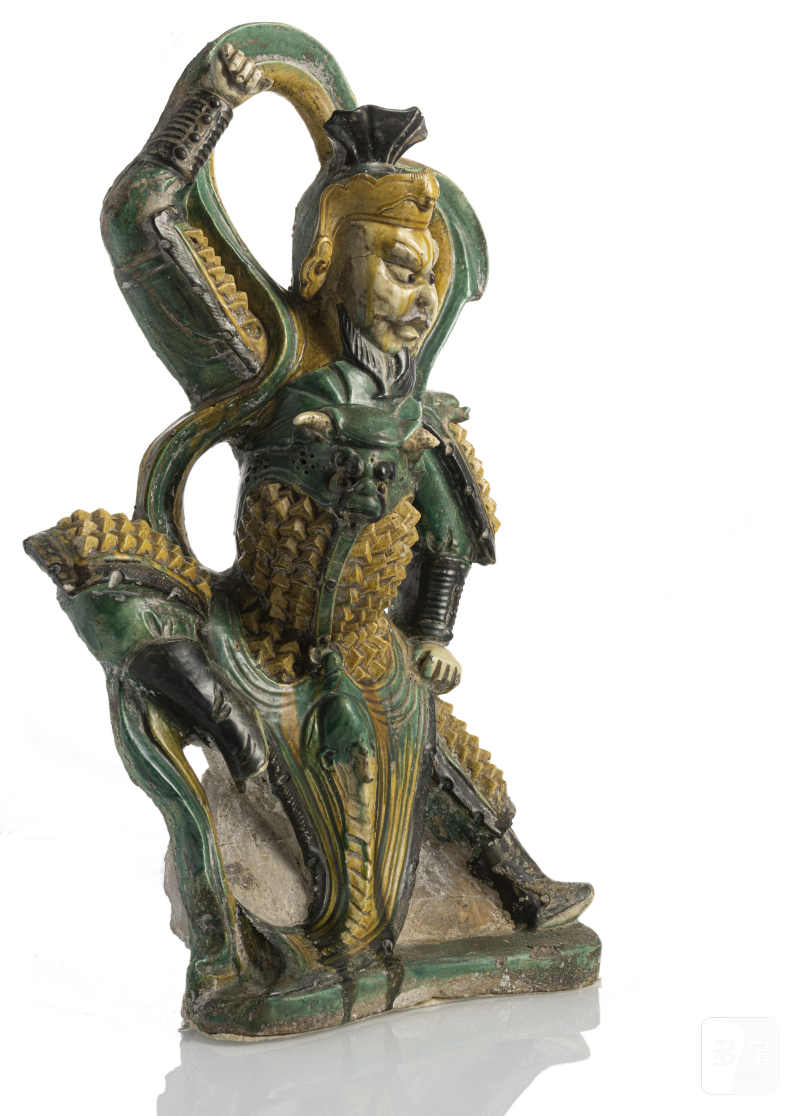 A large 'sancai'-glazed ceramic figure of one of the four heavenly kings - 图2